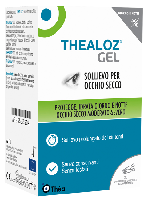 THEALOZ GEL OFTALMICO 30 CONTENITORI MONODOSE 0,4 G - Farmacia Nuova Dr.ssa Gabriella Catellani