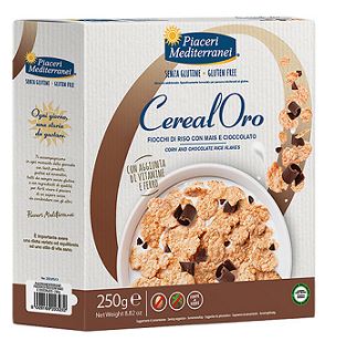 PIACERI MEDITERRANEI CEREALORO FIOCCHI RISO MAIS E CIOCCOLATO 250 G - Farmacia Nuova Dr.ssa Gabriella Catellani