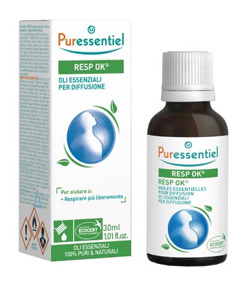MISCELA RESP OK OLI ESSENZIALI PER DIFFUSIONE 30 ML PURESSENTIEL ECOCERT - Farmacia Nuova Dr.ssa Gabriella Catellani