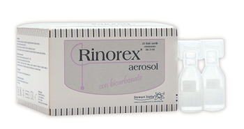 FIALA PER AEROSOL RINOREX BICARBONATO 25 FIALE 3 ML - Farmacia Nuova Dr.ssa Gabriella Catellani