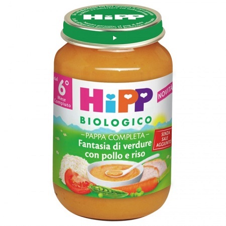 HIPP BIO PAPPA PRONTA FANTAS VERD POLLO RISO 190 G - Farmacia Nuova Dr.ssa Gabriella Catellani