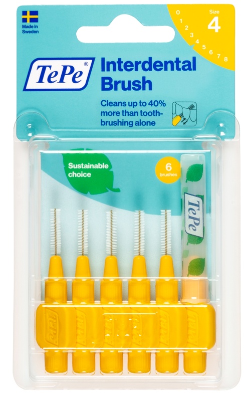TEPE SCOVOLINO GIALLO 0,7 MM 6 PEZZI - Farmacia Nuova Dr.ssa Gabriella Catellani