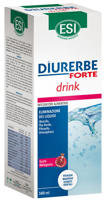 ESI DIURERBE FORTE DRINK MELOGRANO 500 ML - Farmacia Nuova Dr.ssa Gabriella Catellani