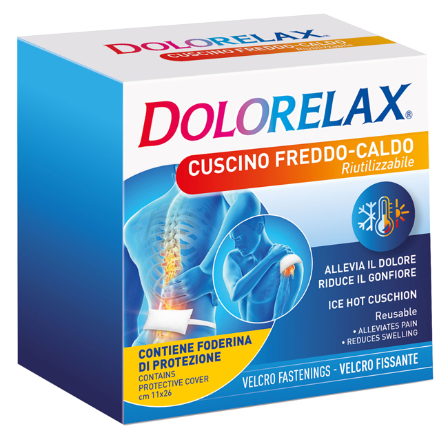 DOLORELAX ICE HOT CUSCINO RIUTILIZZABILE CON VELCRO FISSANTE 11X26 CM - Farmacia Nuova Dr.ssa Gabriella Catellani