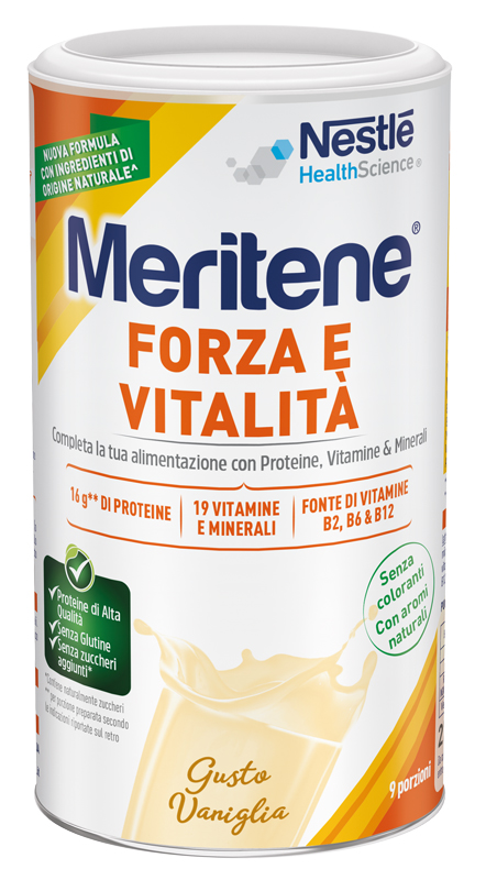 MERITENE FORZA E VITALITA' VANIGLIA 270 G - Farmacia Nuova Dr.ssa Gabriella Catellani