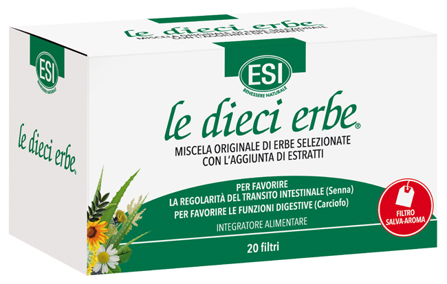 ESI LE DIECI ERBE TISANA 20 FILTRI - Farmacia Nuova Dr.ssa Gabriella Catellani
