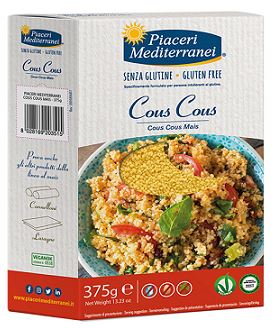 PIACERI MEDITERRANEI COUS COUS DI MAIS 375 G - Farmacia Nuova Dr.ssa Gabriella Catellani