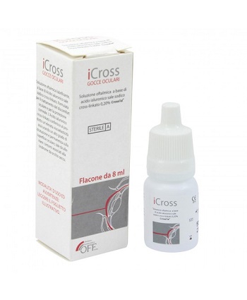 ICROSS GOCCE OCULARI SOLUZIONE OFTALMICA ACIDO IALURONICO CROSS-LINKATO 0,2% 8 ML - Farmacia Nuova Dr.ssa Gabriella Catellani