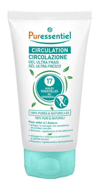 PURESSENTIEL GEL ULTRA FRESCO CIRCOLAZIONE 17 OLI ESSENZIALI 125 ML - Farmacia Nuova Dr.ssa Gabriella Catellani