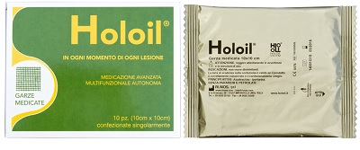 HOLOIL MEDICAZIONE GARZA 10X10CM 10 PEZZI - Farmacia Nuova Dr.ssa Gabriella Catellani