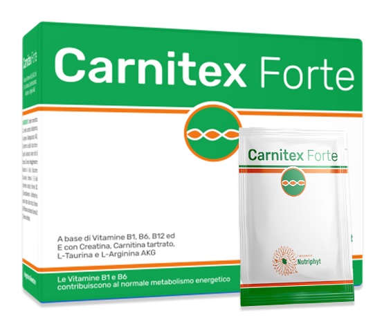 CARNITEX FORTE 20 BUSTINE 100 G - Farmacia Nuova Dr.ssa Gabriella Catellani