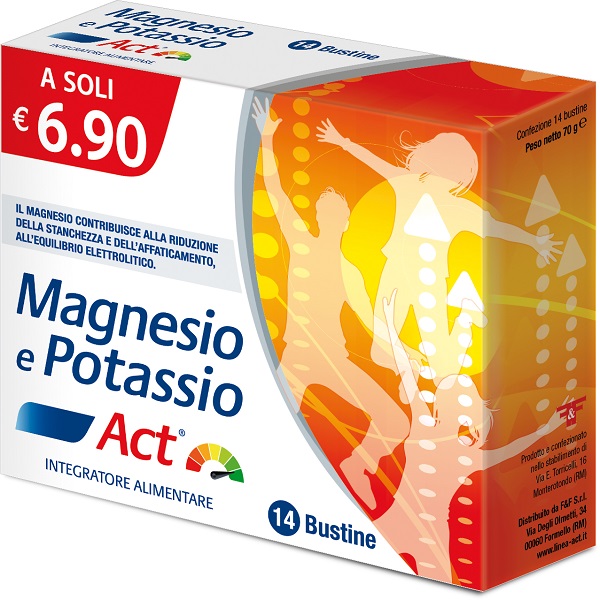 MAGNESIO E POTASSIO ACT 14 BUSTINE - Farmacia Nuova Dr.ssa Gabriella Catellani