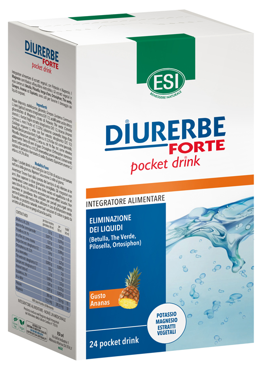 ESI DIURERBE FORTE POCKET DRINK ANANAS 24 X 20 ML - Farmacia Nuova Dr.ssa Gabriella Catellani