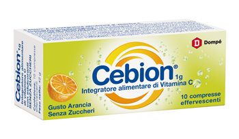 CEBION EFFERVESCENTE VIT C SENZA ZUCCHERO 10 COMPRESSE - Farmacia Nuova Dr.ssa Gabriella Catellani