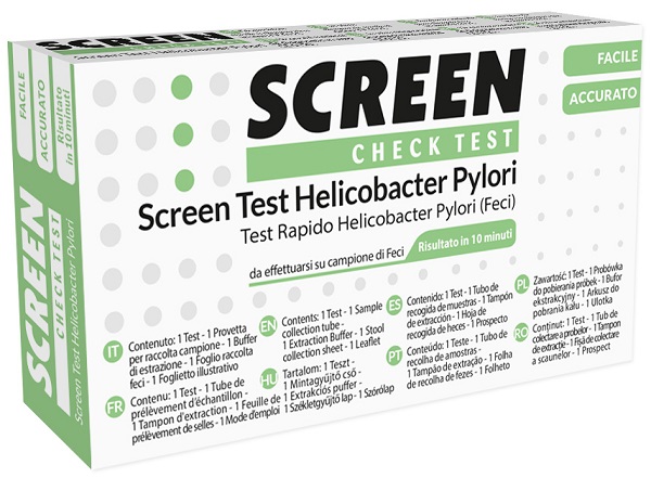 SCREEN TEST RAPIDO ANTIGENI HELICOBACTER PYLORI FECI UMANE - Farmacia Nuova Dr.ssa Gabriella Catellani