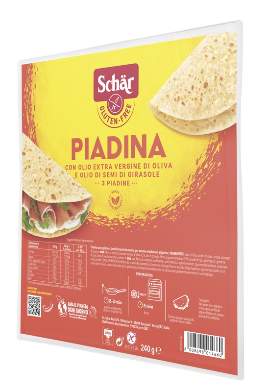 SCHAR PIADINA 3 PEZZI DA 80 G - Farmacia Nuova Dr.ssa Gabriella Catellani