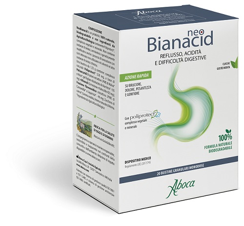 NEOBIANACID 20 BUSTINE MONODOSE 1,55 G - Farmacia Nuova Dr.ssa Gabriella Catellani