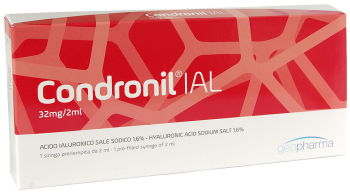 SIRINGA INTRA-ARTICOLARE CONDRONIL IAL ACIDO IALURONICO 1,6% 2 ML - Farmacia Nuova Dr.ssa Gabriella Catellani