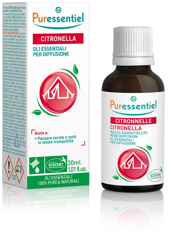 MISCELA CITRONELLA PER DIFFUSIONE 30 ML ECOCERT - Farmacia Nuova Dr.ssa Gabriella Catellani