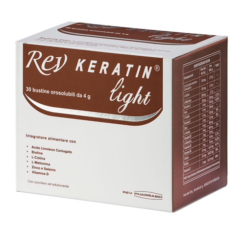 REV KERATIN LIGHT 30 BUSTE 120 G - Farmacia Nuova Dr.ssa Gabriella Catellani