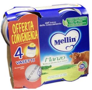 MELLIN OMOGENEIZZATO MANZO 4X80 G - Farmacia Nuova Dr.ssa Gabriella Catellani