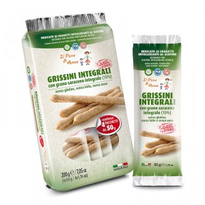 IL PANE DI ANNA GRISSINI INTEGRALI SENZA LATTE 200G - Farmacia Nuova Dr.ssa Gabriella Catellani