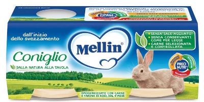 MELLIN OMOGENEIZZATO CONIGLIO 2 X 80 G - Farmacia Nuova Dr.ssa Gabriella Catellani