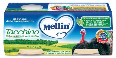 MELLIN OMOGENEIZZATO TACCHINO 2 X 80 G - Farmacia Nuova Dr.ssa Gabriella Catellani