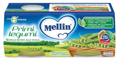 MELLIN OMOGENEIZZATO PRIMI LEGUMI 2 X 80 G - Farmacia Nuova Dr.ssa Gabriella Catellani