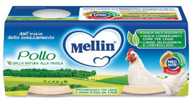 MELLIN OMOGENEIZZATO POLLO 2 X 80 G - Farmacia Nuova Dr.ssa Gabriella Catellani
