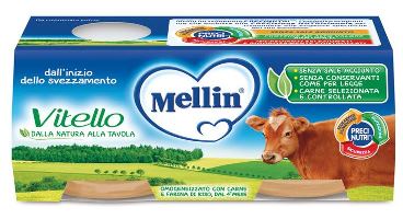 MELLIN OMOGENEIZZATO VITELLO 2 X 80 G - Farmacia Nuova Dr.ssa Gabriella Catellani