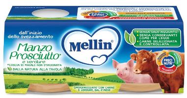MELLIN OMOGENEIZZATO MANZO PROSCIUTTO CON VERDURE - Farmacia Nuova Dr.ssa Gabriella Catellani