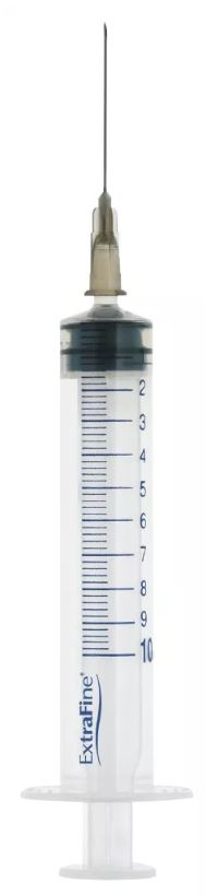 SIRINGA EXTRAFINE IPODERMICA 10 ML AGO 12 GAUGE 22 - Farmacia Nuova Dr.ssa Gabriella Catellani