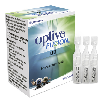 OPTIVE FUSION UD SOLUZIONE OFTALMICA STERILE 30 FLACONCINI MONODOSE 0,4 ML - Farmacia Nuova Dr.ssa Gabriella Catellani