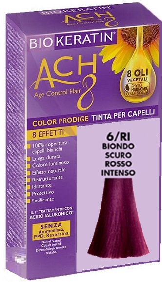 BIOKERATIN ACH8 COLOR PRODIGE 6/RI BIONDO SCURO ROSSO INTENSO - Farmacia Nuova Dr.ssa Gabriella Catellani