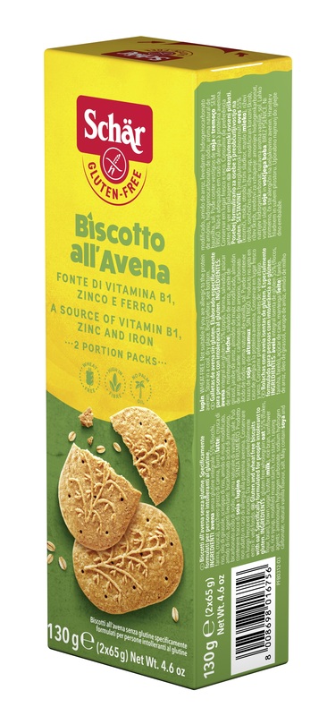 SCHAR BISCOTTI ALL'AVENA 2 BUSTE DA 65 G - Farmacia Nuova Dr.ssa Gabriella Catellani