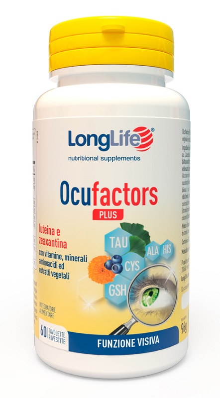 LONGLIFE OCUFACTORS PLUS 60 TAVOLETTE RIVESTITE - Farmacia Nuova Dr.ssa Gabriella Catellani