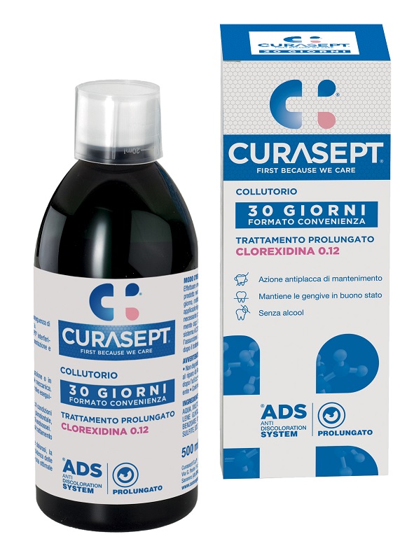 CURASEPT ADS COLLUTORIO 0,12 500 ML - Farmacia Nuova Dr.ssa Gabriella Catellani