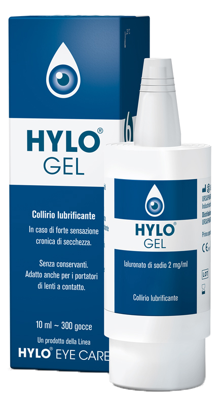 HYLO-GEL COLLIRIO LUBRIFICANTE ACIDO IALURONICO 0,2% 10 ML - Farmacia Nuova Dr.ssa Gabriella Catellani