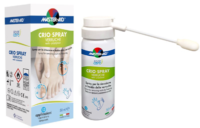 CRIO SPRAY VERRUCHE MASTER-AID FOOTCARE 50 ML E1 - Farmacia Nuova Dr.ssa Gabriella Catellani