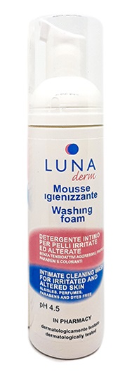 LUNADERM MOUSSE IGIENIZZANTE DETERGENTE INTIMO PELLI IRRITATE ED ALTERATE 150 ML - Farmacia Nuova Dr.ssa Gabriella Catellani
