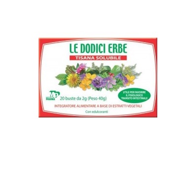 LE DODICI ERBE 20 BUSTINE - Farmacia Nuova Dr.ssa Gabriella Catellani