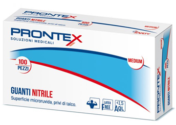 PRONTEX GUANTO IN NITRILE SENZA POLVERE PICCOLO 6/7 100 PEZZI - Farmacia Nuova Dr.ssa Gabriella Catellani
