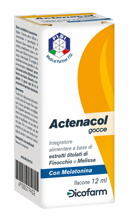 ACTENACOL GOCCE 12 ML CON MELATONINA - Farmacia Nuova Dr.ssa Gabriella Catellani