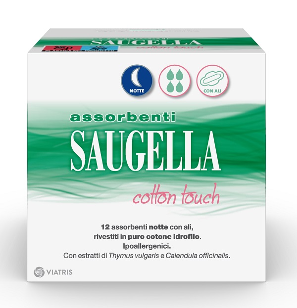 SAUGELLA COTTON TOUCH ASSORBENTI NOTTE 12 PEZZI - Farmacia Nuova Dr.ssa Gabriella Catellani