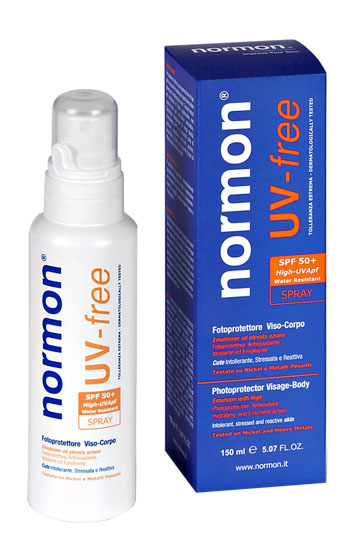 NORMON UV FREE SPRAY VISO CORPO 150 ML - Farmacia Nuova Dr.ssa Gabriella Catellani