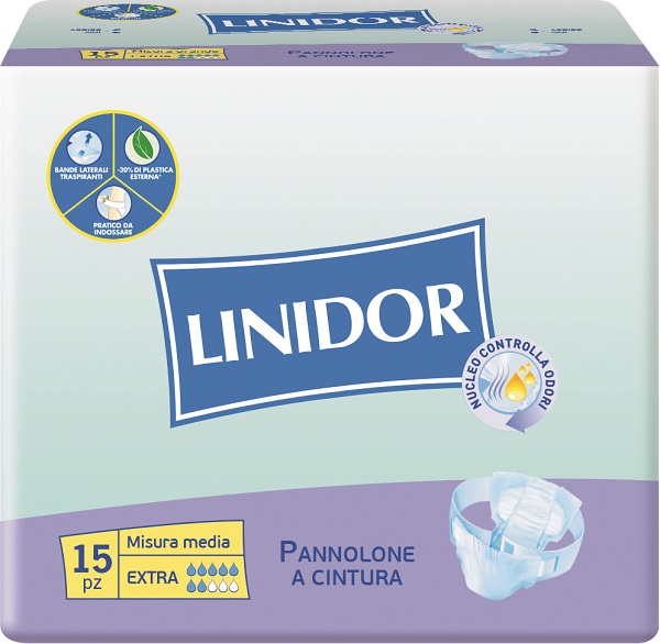 PANNOLONE LINIDOR PERFECT CARE EXTRA A CINTURA MM 15 PEZZI - Farmacia Nuova Dr.ssa Gabriella Catellani
