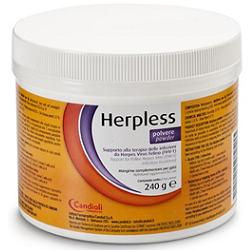 HERPLESS POLVERE BARATTOLO 240 G CON MISURINO - Farmacia Nuova Dr.ssa Gabriella Catellani