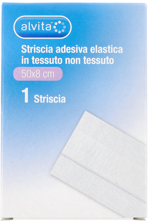 STRISCIA ADESIVA ELASTICA ALVITA TNT 50X8CM - Farmacia Nuova Dr.ssa Gabriella Catellani