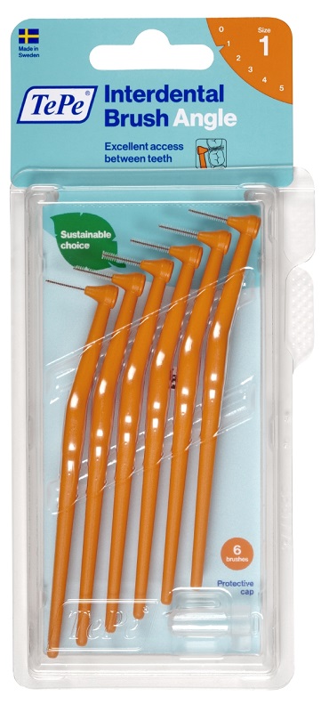 TEPE ANGLE SCOVOLINO ARANCIO 0,45MM 6 PEZZI - Farmacia Nuova Dr.ssa Gabriella Catellani